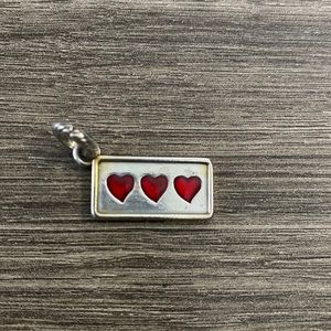 Brighton New Jersey Hearts ♥️ Bracelet Charm